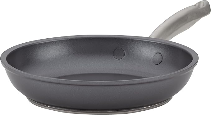 Anolon Accolade Forged Hard Anodized Nonstick Frying Pan/Skillet 8 Inch Moonstone Gray