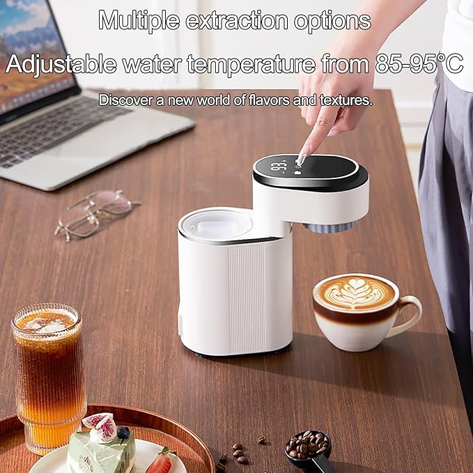 Small Espresso Machine For Home Travel Espresso Maker Coffee Latte Machine Cappuccino Machines For Home Portable Espresso Machine Semi-automatic Hot/cold Double Espresso Machi