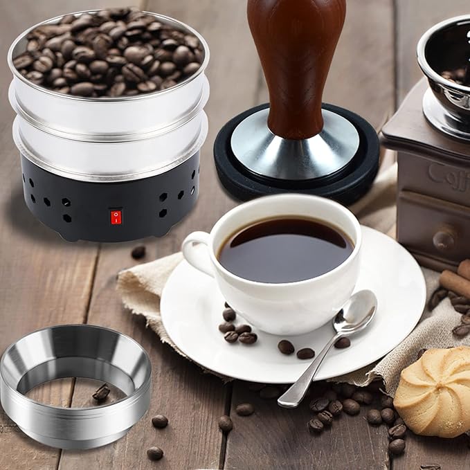WISSXOER Coffee Bean cooler Electric Coffee Roasting Cooling Machine High Capacity 550G Double layer Collect Coffee Chaff (500g Black)