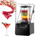 Heavy Duty Commercial Blender 2000W -2L Commercial Silent Multi-Function Smoothie Maker 5 Preset Speeds 17000 RPM Ice Crushing Compact Suitable for Bakery and Home Use