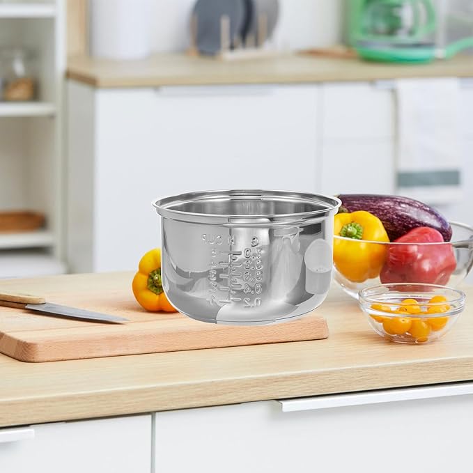 2L SMall Household Rice Cooker Inner Pot Professional Accessory for Electric Cooker Compatible with Tiger Rice Cooker and Instapot Ideal for Cooking Rice and Grains