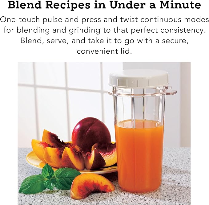 Tribest PB-250 Kitchen Grinder &amp Personal Blender for Shakes and Smoothies with BPA-Free Portable Blender Cups White