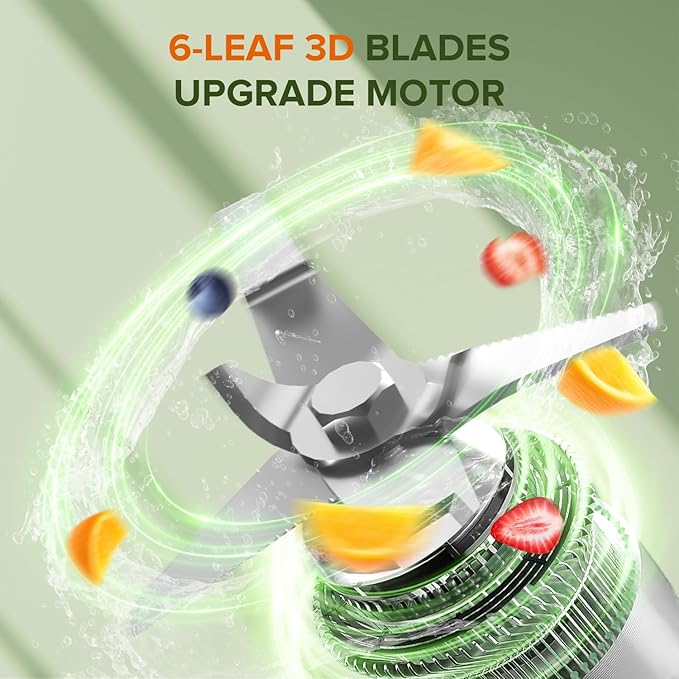 Blender for Smoothies Professional Countertop Blenders with Self Cleaning Ice Crush &amp Frozen Fruits Dishwasher Safe Jar 6 Blades for Silky Shakes and Drinks