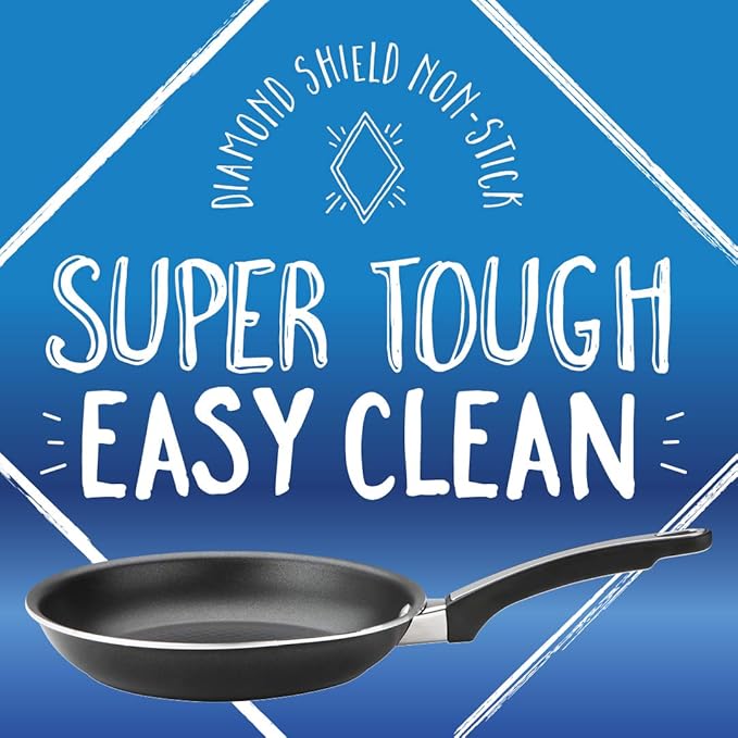 Prestige Diamond Shield Non-Stick 3 Piece pan Set-milkpan 16 and 18cm saucepans Aluminium