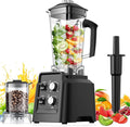Blender with Self-Cleaning &amp 20oz Grinder - 1400W Countertop Blender for Smoothies 68oz Dishwasher Safe Jar Crushes Ice &amp Frozen Fruits Multi Speeds &amp Pulse Black