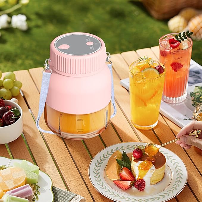 800ml Electric Juicer Cup Portable Small Juicer Fruit Machine Rechargeable Fruit Mixer Multifunctional Blender