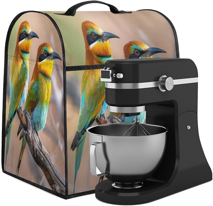 cfpolar Kitchen Aid Mixer Cover Compatible with 6-8 Quarts Animal Cute Bird Stand Mixer Cover Kitchen Aid Mixers Accessories Appliance Organizer Bag Dust Covers with Zipper Pocket