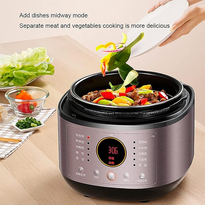 Rice Cooker Household Multi-Function Rice Cooker Non-Stick Double Tank Reservation and Heat Preservation for 2-8 People