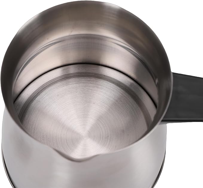 Ymiko Electric Turkish Coffee Pot Stainless Steel Manual Brewing Coffee Maker with Adjustable Steeping Time and Temperature for Home Travel Office