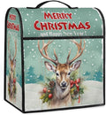 cfpolar Kitchen Aid Mixer Cover Compatible with 6-8 Quarts Christmas Animal Elk Holly Stand Mixer Cover Kitchen Aid Mixers Accessories Appliance Organizer Bag Dust Covers with Zipper Pocket