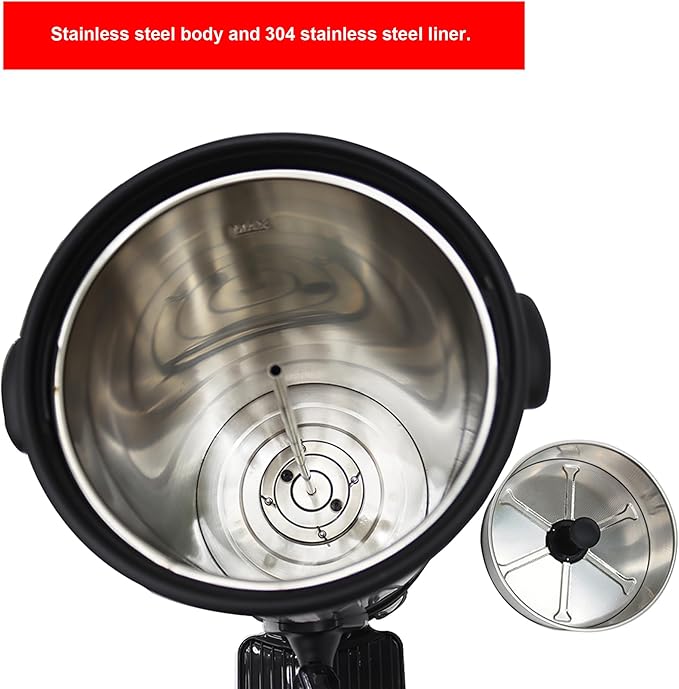 110V Boiling Water Machine 15.4L Hot Coffee Dispenser Coffee Bucket Built-in with Stainless Steel Inner Tank 1500W
