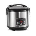 Hamilton Beach Digital Programmable Rice Cooker &amp Food Steamer 14 Cups Cooked (7 Uncooked) With Steam &amp Rinse Basket Stainless Steel (37548)