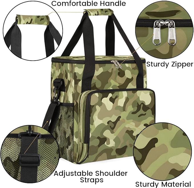 Camouflage Army Green Coffee Maker Carrying Bag for Keurig K-Mini or K-Mini Plus Storage Portable Coffee Maker Travel Bag
