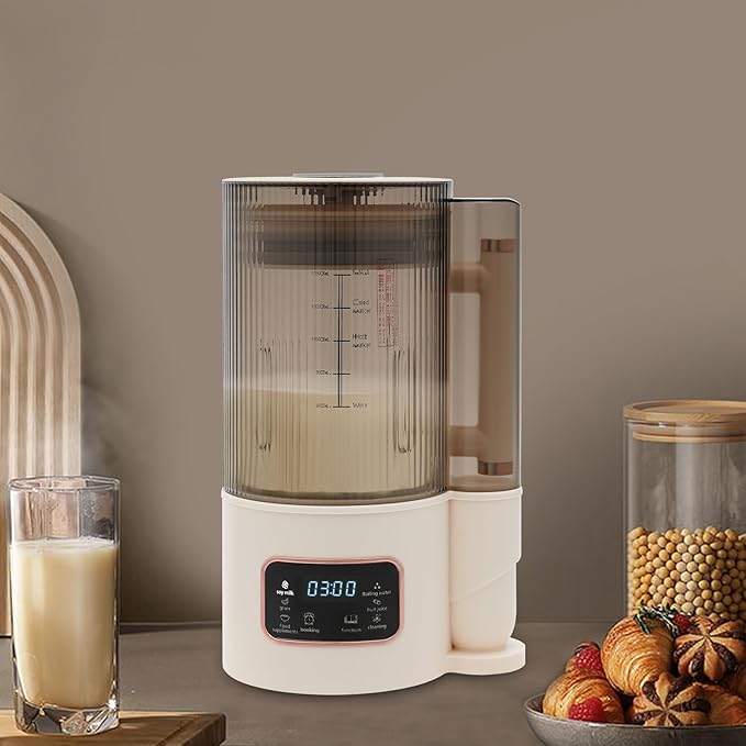 50oz Nut Milk Maker Machine Automatic Soy Milk Maker with Auto Clean Boil Water Delay Start Keep Warm Homemade Plant-Based Oat Multi-Function Blender