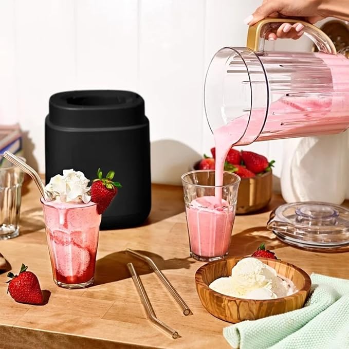3-in-1 Kitchen System with Powerful Motor Food Processor Personal Blender &amp Multiple Functions for Smoothies (Black Sesame)