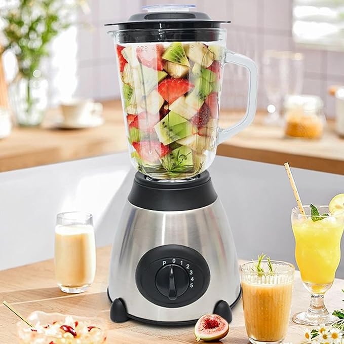 Blender For Smoothies With Precise Speed Control 1.5 Liters Capacity Food Processor Blender Portable Smoothies Maker Easy To Clean For Fruits Vegetable Adult Home Kitchen Restaurant Use