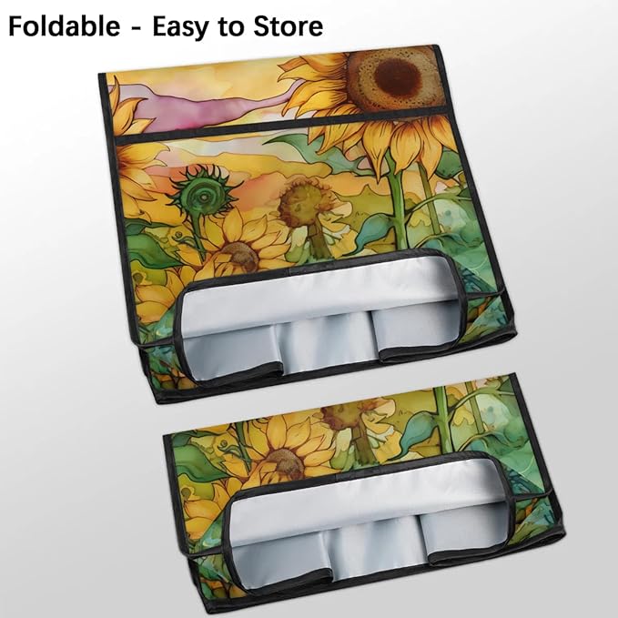 cfpolar Kitchen Aid Mixer Cover Compatible with 6-8 Quarts Watercolor Sunflower Plant Stand Mixer Cover Kitchen Aid Mixers Accessories Appliance Organizer Bag Dust Covers with Zipper Pocket