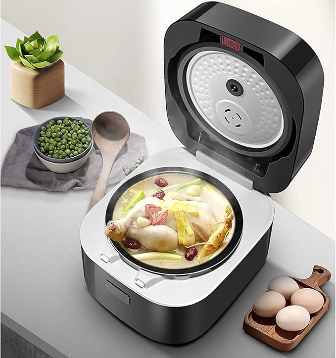 Rice Cooker&ampSteamer 3L Large Capacity 5 Layers Fine Iron Thick Kettle Non-Stick Liner for Family Dormitory for 4 Persons Rice Cooker