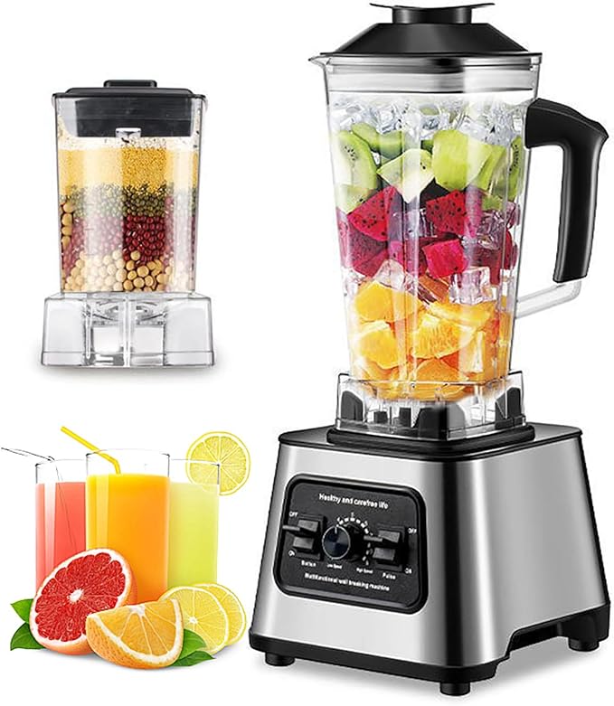 Electric Blender Kitchen Blending Cup 2.5L Portable Food Chopper/grinder Self-cleaning Function Can Make Smoothies and Juices.