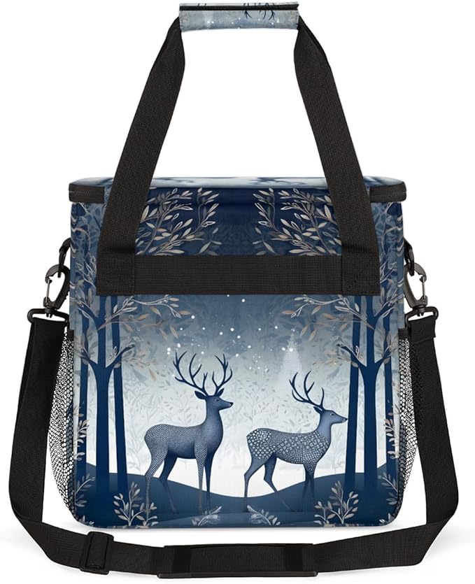 Forest Giraffe Coffee Maker Carrying Bag Gothic Giraffe Travel Storage Bag Compatible with K-Mini or K-Mini Plus Single Serve Coffee Brewer Carrying Case with Multiple Pockets &amp Shoulder Strap