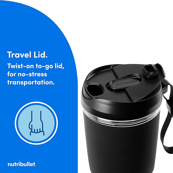 nutribullet Flip Portable Blender with Tritan Cup Cordless Black NBPB10350