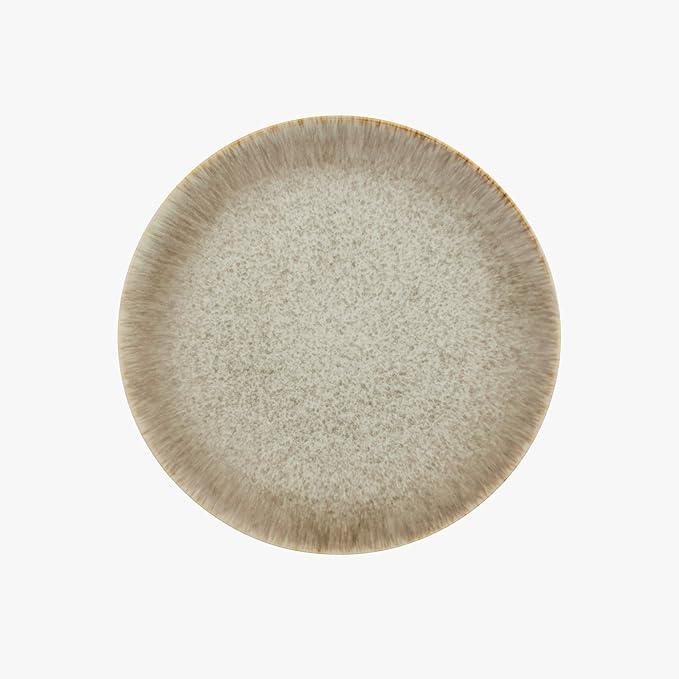 Yellowstone 4-Piece Rainwater Dinner Plate Set – Durable Stoneware Plates with Reactive Glaze Finish 10.5-Inch Diameter Microwave Dishwasher &amp Oven Safe – Rustic Modern Everyday Dinnerware