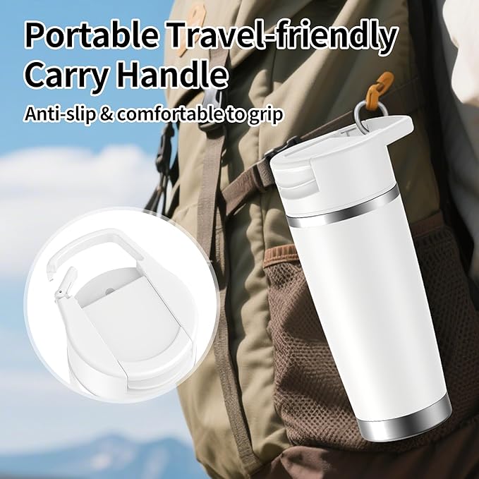 Portable Blender for Valentines Day Gift Smoothies&ampShakes 24oz Insulated Cup Cordless Personal Licuadora Portatil With Stainless Steel USB-C Rechargeable BPA Free Ideal Gift for Men Women