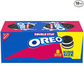 OREO Double Stuf Chocolate Sandwich Cookies King Size 10 Snack Packs (8 Cookies Per Pack)