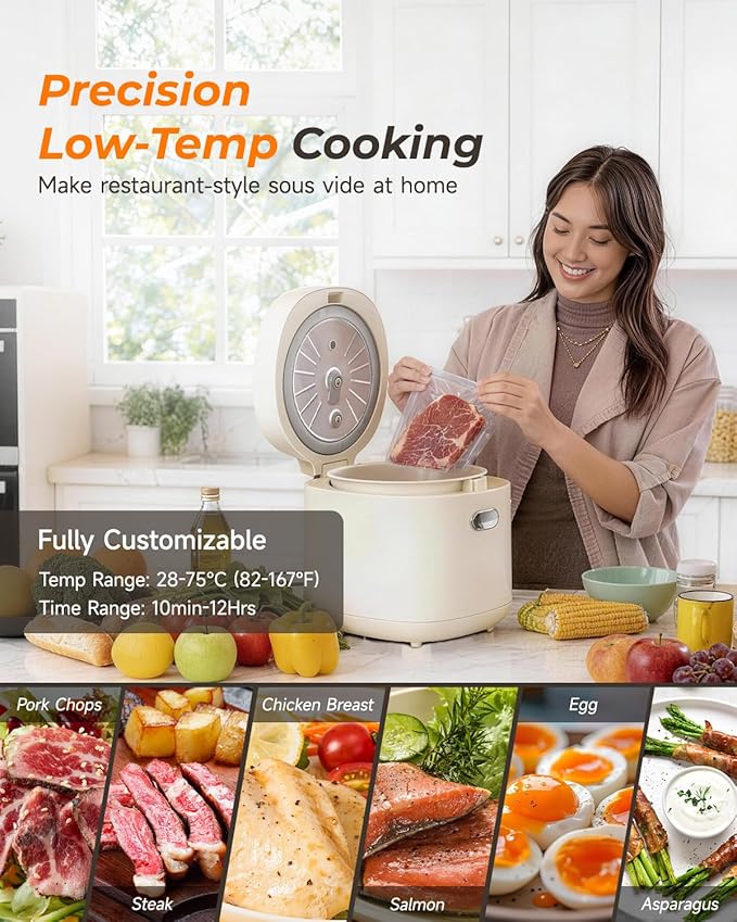 Feekaa Rice Cooker Small 3-Cup Uncooked / 6-Cup Cooked Compact Mini Rice Cooker Small Kitchen with Ceramic Coated Inner Pot Rice Maker with 6 Menu Options Low Temperature Cooking 12H Delay Timer