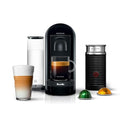 Nespresso Vertuo Plus Coffee and Espresso Maker by Breville Ink Black with Aeroccino Milk Frother