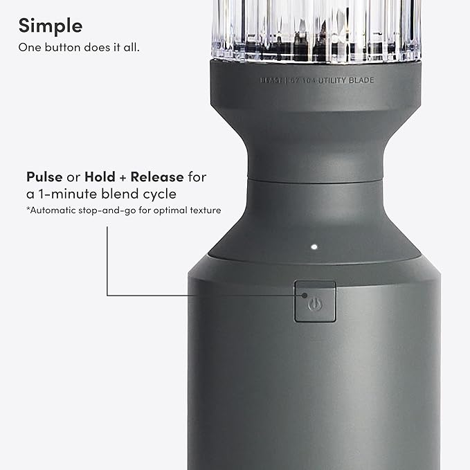 Beast Mega 1200 | Premium Countertop Blender | Smoothies Shakes Sauces Dips Soups | Blends Ice and Frozen Fruit | Includes Extra Lids and Straw System | 1200W | (Charcoal 120V)