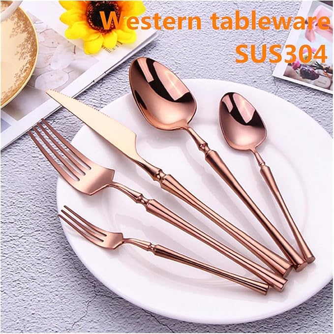 18/10 stainless steel cutlery set durable and corrosion-resistant dinnerware set mirror polished tabelleware set