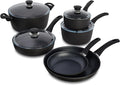 BALLARINI Parma Arezzo by HENCKELS 10-pc Nonstick Pots and Pans Set Dutch Oven Made in Italy  Durable and Easy to cleanBlack