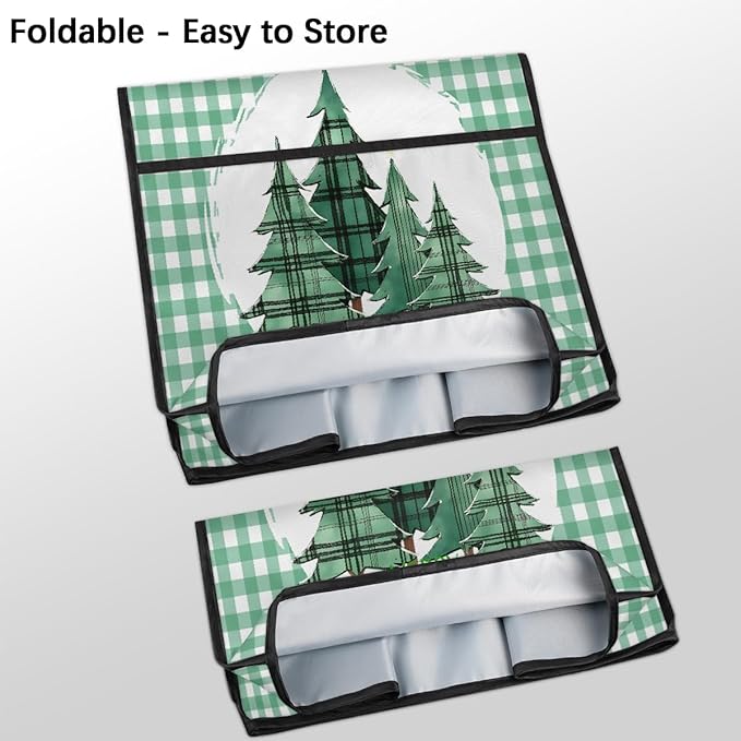 cfpolar Kitchen Aid Mixer Cover Compatible with 6-8 Quarts Xmas Green Christmas Tree Stand Mixer Cover Kitchen Aid Mixers Accessories Appliance Organizer Bag Dust Covers with Zipper Pocket
