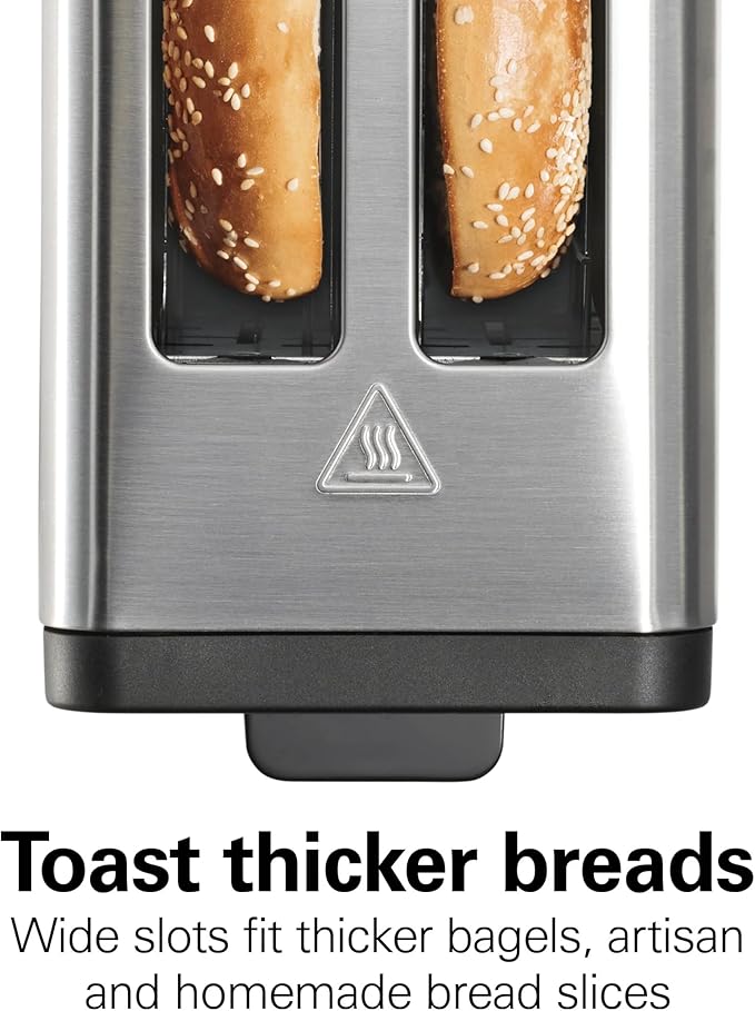 Double-Slot Toaster with Wide Slots Bagel Function Toast Boost Stainless New
