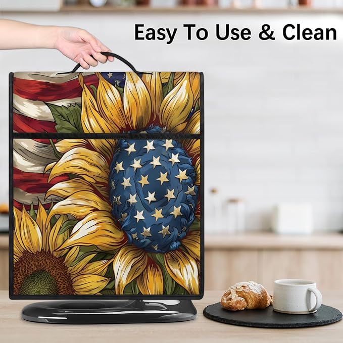 cfpolar Kitchen Aid Mixer Cover Compatible with 6-8 Quarts Sunflower American Stand Mixer Cover Kitchen Aid Mixers Accessories Appliance Organizer Bag Dust Covers with Zipper Pocket