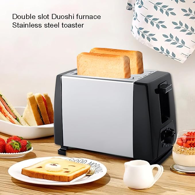Hot Dog Machine Toaster Sausage and Bread Maker Breakfast Grill Sandwich Maker for Home (BH002B stainless steel)