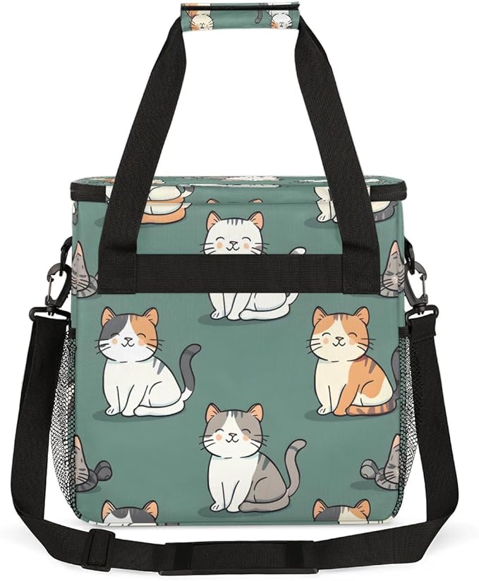 Cats Style Coffee Maker Carrying Bag for Keurig K-Mini or K-Mini Plus Storage Portable Coffee Maker Travel Bag