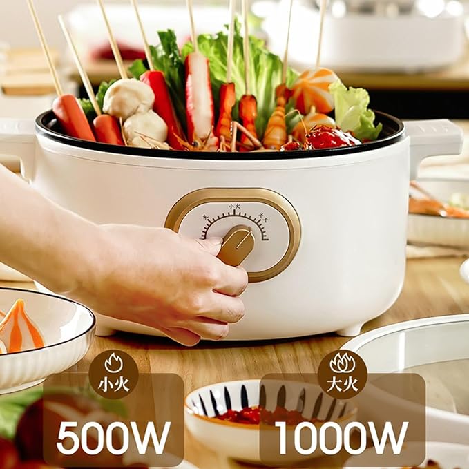 GRFIT Multifunctional Rice Cooker Steamer Electric Hot Pot Stir-fry Cooking Noodle Egg Mini Electric Cooker (Color : A) jinyi2016SHOP-1998