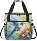 Abstract Bird Coffee Maker Carrying Bag Romantic Bird Travel Storage Bag Compatible with K-Mini or K-Mini Plus Single Serve Coffee Brewer Carrying Case with Multiple Pockets &amp Shoulder Strap