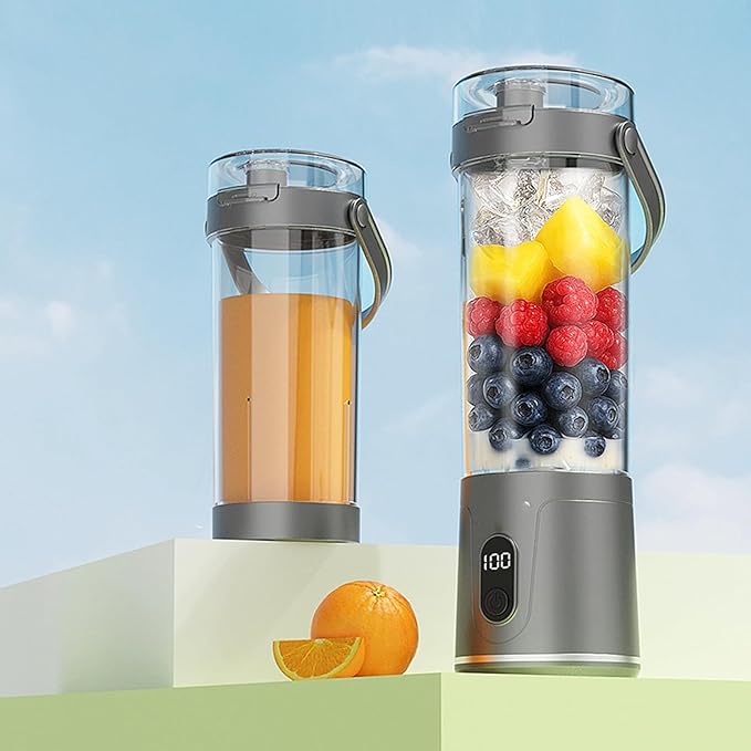 50W Electric Juicer Cup Portable Small Blending Machine Fruit Machine Rechargeable Mixer Outdoor Portable Electric
