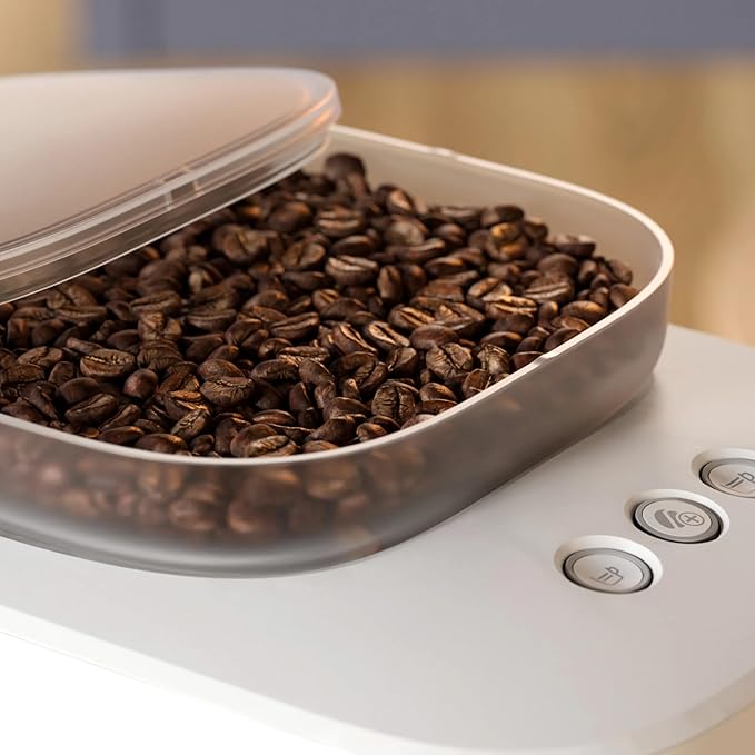Philips Baristina Espresso Machine Grind Tamp &amp Brew Coffee Beans in One Swipe Compact 16 Bar Pump Pressure Automatic Grinder White with Mango Portafilter (BAR310/50)