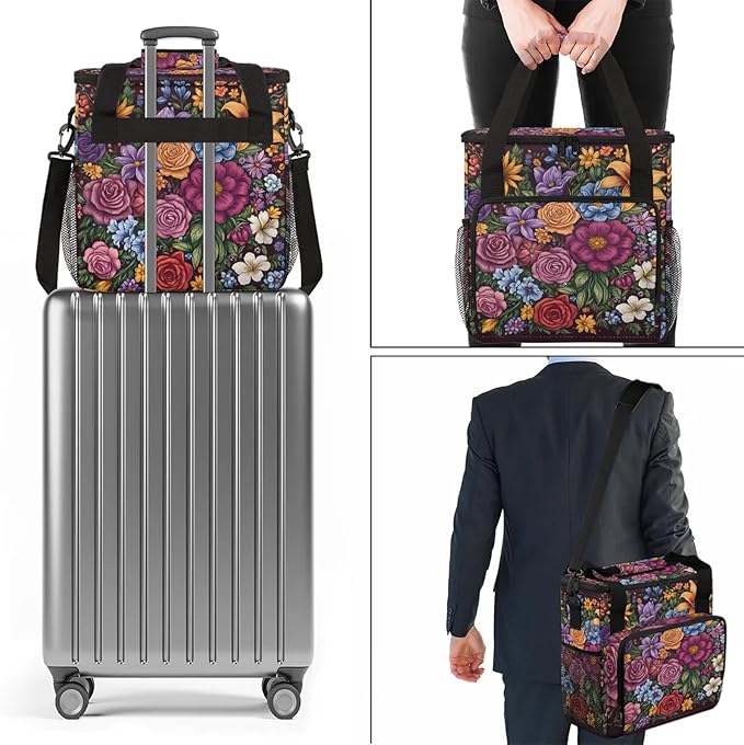 Coffee Maker Travel Bag Compatible with Keurig K-Mini K-Mini Plus or Other Accessories Portable Coffee Maker Case with Shoulder Strap for Travel (Bag Only)