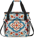 Luminous Mandala Coffee Maker Carrying Bag Portable Travel Storage Tote Bag Compatible with K-Mini or K-Mini Plus Single Serve Coffee Brewer Carrying Case with Multiple Pockets &amp Shoulder Strap