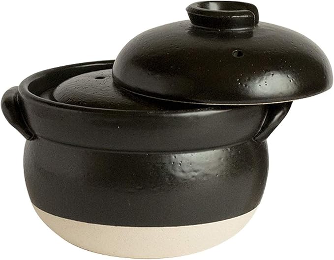 Japanese Donabe Rice Cooker 3 Go with Inner Lid 1900ml Made in Mie Japan