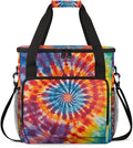Tie Dyeing Coffee Maker Carrying Bag Blue Orange Travel Storage Bag Compatible with K-Mini or K-Mini Plus Single Serve Coffee Brewer Carrying Case with Multiple Pockets &amp Shoulder Strap