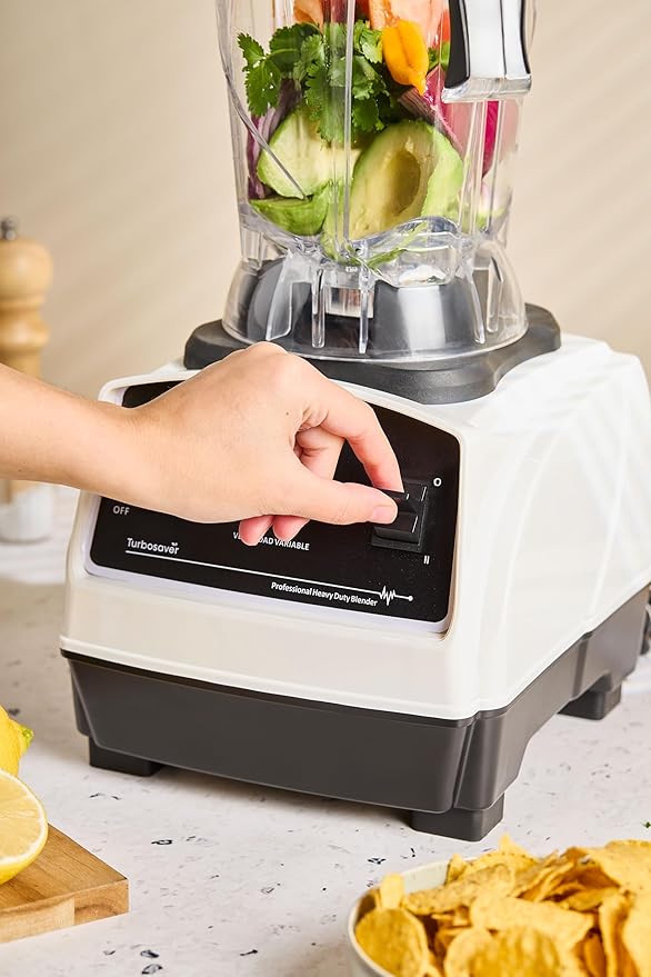 Turbosaver TB79 Professional Blender 1800W – 3.5HP 35000 RPM Commercial Grade Ice Crushing 85 oz Tritan Jar