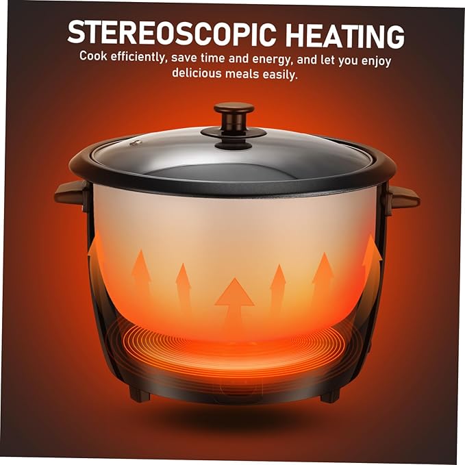 Electric Rice Cooker Multi-functional Grain Cooker for Rice Porridge Stews Household Kitchen Appliance with US Plug and Automatic Keep Warm Function Compact Design for Dorms and
