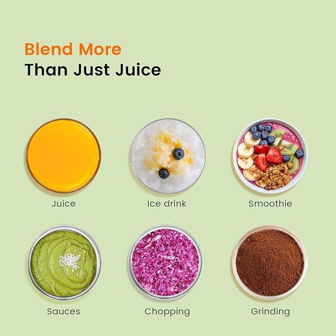 CRANDDI Professional Smoothie Blender 80oz Countertop Blenders for Smoothies Shakes &amp Ice Crushing 1500W Compact Commercial Kitchen Blender with Stainless Steel Blade 120V K96