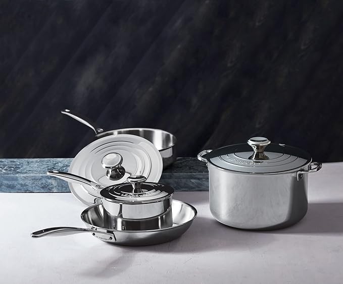 Le Creuset 7 Piece Set - Stainless Steel